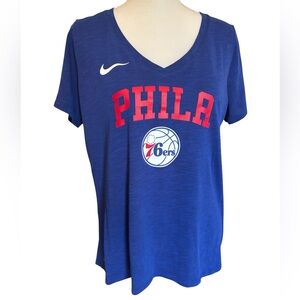 Nike Phila 76ers t-shirt women’s size large athletic fit